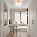 Febeleven 3-Light Semi Flush Mount Ceiling Light Modern Gold Drum Light Fixtures with White Fabric Cover Shade Round Chandelier for Bedroom Living Room Kitchen and Hallway