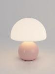 A pink/orange/red/white/beige USB socket decorative table lamp for room light decorative lamp, night light, desk light.