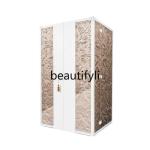D2520 Modern light luxury solid wood floor-to-ceiling jewelry cabinet, wall locker, Italian high-end flannel jewelry cabinet