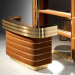 Light Luxury Muntjac Deerskin High-end Wine Cabinet Italian Art Custom Bar Table Villa Home Wall Locker