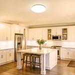 Lepro 11 inch 24 watt Flush Mount LED Ceiling Light 2400 Lumen 200 watt Equivalent, Waterproof, 3000 Kelvin Soft Warm White Bright Ceiling Fixture for Bedroom, Bathroom, Kitchen,Laundry, Living Room