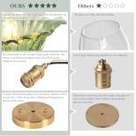 Loiogohot Semi Flush Mount Ceiling Light,Hallway Vintage Lights Fixture Ceiling Green 11" E26 Vintage Light Fixtures for Closet Hallway Kitchen Dining Room