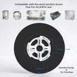 TALOYA Black Led Light Fixture Ceiling Flush Mount, Surface Mounted Fixture for Bedroom Office Porch Stairwell Utility Room 12 Inch 5CCT Lighting Options 4-Pack