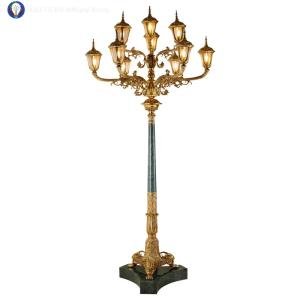 All copper, large, living room, floor lamp, European style, villa, hotel