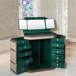 floor-to-ceiling solid wood storage cabinet with mirror, light luxury high-end luxury house, designer jewelry cabinet