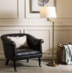 SAFAVIEH Lighting Collection Nadia Traditional Farmhouse Swivel Swing Arm Gold 64-inch Adjustable Height Living Room Bedroom Home Office Standing Floor Lamp (LED Bulb Included)