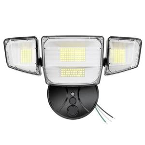 Onforu 90W Flood Lights Outdoor, 10000LM Brightness LED Flood Light with 4 Heads, Switch Controlled Floodlight, IP66 Waterproof 6500K Exterior Security Lights for Outside Yard Garage Patio