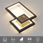 Ralbay 2-Pack Modern Indoor Wall Sconce 20W Aluminum Up and Down LED Modern Black Wall Sconce for Indoor Living Room Bedroom Hallway (Warm White Light, 3000K)