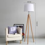 Floor lamp bedroom living room office simple modern solid wood warm vertical triangular creative personality desk lamp