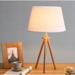 Floor lamp bedroom living room office simple modern solid wood warm vertical triangular creative personality desk lamp
