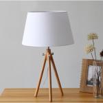 Floor lamp bedroom living room office simple modern solid wood warm vertical triangular creative personality desk lamp
