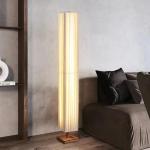 Fabric Led Floor Lights for Living Room Sofa Side Decorative Wood Standing Lamps Light Bedroom Bedside Light Home Decor