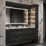 Light Luxury Bathroom Cabinet French Ensuite Storage Bathroom Vanity Cabinet Corner Shelves Wall Badkamer Meubel Furniture