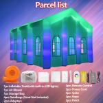 Inflatable Wedding Tent Outdoor Party Tent with LED Lights Portable Marquee Wedding House White Garden Tent For Wedding Event