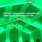 Inflatable Wedding Tent Outdoor Party Tent with LED Lights Portable Marquee Wedding House White Garden Tent For Wedding Event