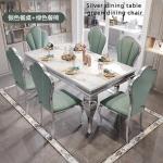 Service Oilproof Luxury Bedside Unique Gold Vintage Marble Mobile Dining Table Nordic Big Design Restaurant Mesa Hotel Furniture