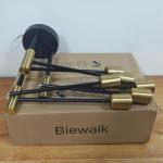 Biewalk Modern Chandelier Ceiling Light Fixture, 6-Light Sputnik Dining Chandeliers 31.18" Gold and Black Chandelier Over Table, Mid Century Lights Fixture for Dining Room Living Room Kitchen Island