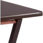 Indoor Single Folding TV Tray Table Set of 2 in Walnut L19 x W15 x H26 inches