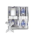 Italian light luxury jewelry cabinet dresser floor-to-ceiling bedroom villa luxury house with makeup stool jewelry cabinet