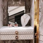 Italian light luxury jewelry cabinet dresser floor-to-ceiling bedroom villa luxury house with makeup stool jewelry cabinet