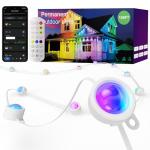 ISOPHO Permanent Outdoor Lights, Smart RGB String Lights with 75 Scene Modes, 100ft Eaves LED Light, Waterproof IP67, Applicable to All Holidays, Parties, Halloween, Christmas, App & Remote Control