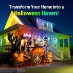 ISOPHO Permanent Outdoor Lights, Smart RGB String Lights with 75 Scene Modes, 100ft Eaves LED Light, Waterproof IP67, Applicable to All Holidays, Parties, Halloween, Christmas, App & Remote Control