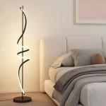 Modern Nordic Rotate Design Aluminum Material Floor Lamps Dimmable For Living Dining Room Bedroom Sofa Simple Stair Home