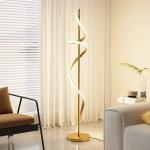 Modern Nordic Rotate Design Aluminum Material Floor Lamps Dimmable For Living Dining Room Bedroom Sofa Simple Stair Home