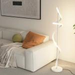 Modern Nordic Rotate Design Aluminum Material Floor Lamps Dimmable For Living Dining Room Bedroom Sofa Simple Stair Home