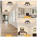 Adjustable 3-Light Farmhouse Ceiling Light Fixture