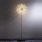 Nordic Wind Net Red Dandelion Crystal Floor Lamp Living Room Guest House Vertical Light Bedroom Bedside Shop Chandelier