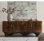 ZYY light luxury dining side cabinet, living room integrated against the wall, high-end walnut entrance cabinet