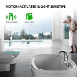 Automatic Motion Sensor Toilet Night Light 16 Colors Washroom Toilet Bowl Seat Light Battery Operated Waterproof Bathroom Lamp