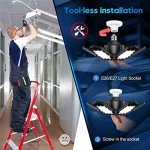2 Pack Deformable LED Garage Lights, 150W