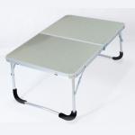 Foldable Laptop Desk,Computer Table, Breakfast Serving Bed Tray, Portable Picnic Table, Folds in Half with Inner Storage Space