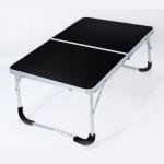 Foldable Laptop Desk,Computer Table, Breakfast Serving Bed Tray, Portable Picnic Table, Folds in Half with Inner Storage Space
