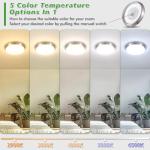 13 Inch Dimmable LED Ceiling Light Fixture, 4000 Lumens Super Bright 36W Flush Mount Ceiling Light, 2700K/3000K/4000K/5000K/6500K Adjustable Modern Ceiling Lamps for Bedroom Kitchen Bathroom, 2 Packs