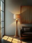 Wooden Luxury Floor Lamps Decoration Living Room Office Standing Light Led Fashion Wood Standard Lamp Mood Lighting