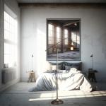 Modern Retro Metal Led Floor Lamp Art Design Standing Light For Living Room Bedroom Loft Indoor Home Decorative Lighting Fixture