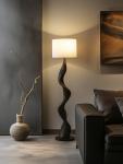Wooden Luxury Floor Lamps Decoration Living Room Office Standing Light Led Fashion Wood Standard Lamp Mood Lighting