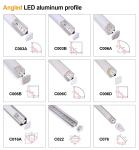 1m 2m 3m aluminium profile for led lighting strip outdoor profile Super slim 7mm recessed aluminum aluminium light led profile