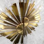 Light luxury high-end wine cabinet Fritillary living room against the wall villa modern high-end light strip glass