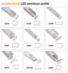 1m 2m 3m aluminium profile for led lighting strip outdoor profile Super slim 7mm recessed aluminum aluminium light led profile