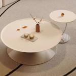 Modern Wood Side Table Round Luxury Living Room Unique Coffee Table Hallway White Premium Pkoffietafels House Accessories