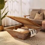 Square Wood Coffee Table for Living Room - Lift Top Farmhouse Coffee Table with Storage (Cherry,35.43"D X 35.43"W X 13.78"H)