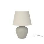 Nourison Home 20" Sand (Light Beige) Ceramic Pot Table Lamp for Bedroom, Living Room, Console, Entryway