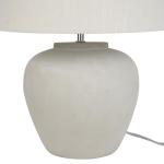 Nourison Home 20" Sand (Light Beige) Ceramic Pot Table Lamp for Bedroom, Living Room, Console, Entryway