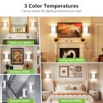 AKAARI Led Wall Lights Indoor- 10 Inch Modern Wall Sconce Lighting 3000K/4500K/6000K Adjustable Led Wall Lamps for Hallway, Staircase, Corridor, Bedroom, Living Room, Kitchen