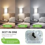 AKAARI Led Wall Lights Indoor- 10 Inch Modern Wall Sconce Lighting 3000K/4500K/6000K Adjustable Led Wall Lamps for Hallway, Staircase, Corridor, Bedroom, Living Room, Kitchen