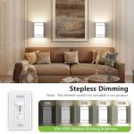 AKAARI Led Wall Lights Indoor- 10 Inch Modern Wall Sconce Lighting 3000K/4500K/6000K Adjustable Led Wall Lamps for Hallway, Staircase, Corridor, Bedroom, Living Room, Kitchen